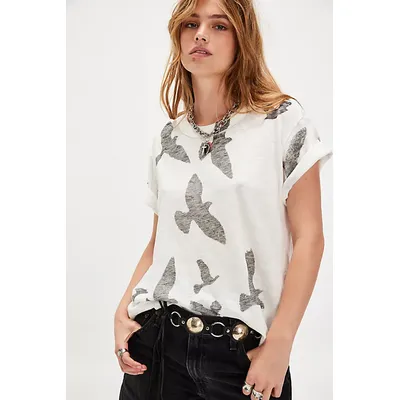 Take Flight Mod Tee by Ragabond at Free People in White, Size: Medium