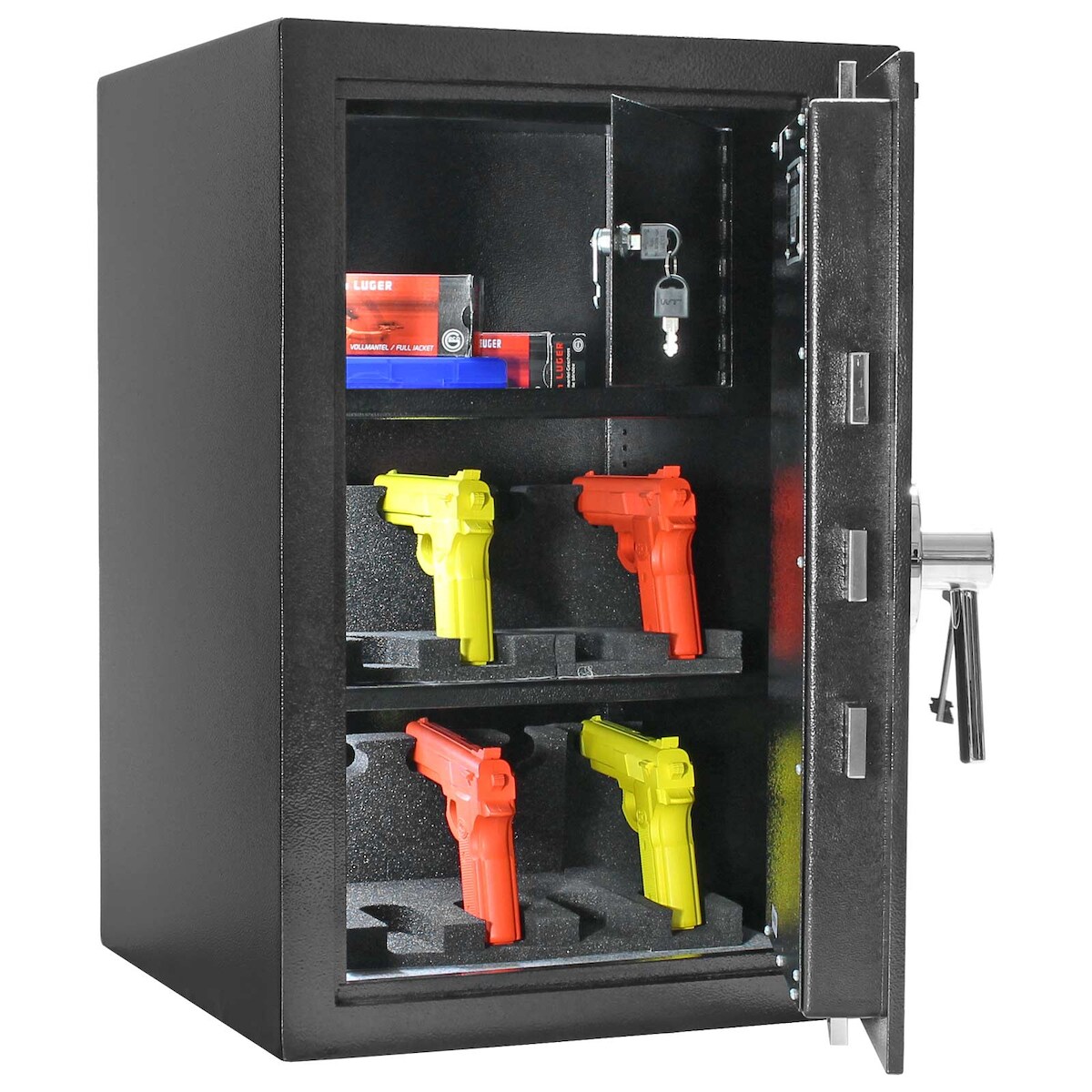 Profirst Kurzwaffentresor EN1 Mountain 10 Doppelbartschloss schwarz Image