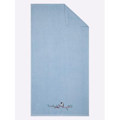 Handtuch WÄSCHEPUR Gr. 2, blau (hellblau), B:70cm L:140cm, 100% Baumwolle, Handtücher (Packung) Image