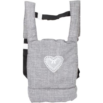 Puppen Bauchtrage CHIC2000, grau (jeans grau), Puppenausstattungen, KinderB:31cm H:3cm T:31cm, Polyester, B:31cm H:3cm T:31cm