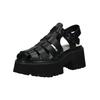Riemchensandale DOLCE VITA "Dolce Vita Sandalen Leder", Damen, Gr. 40, schwarz, Leder, casual, Schuhe