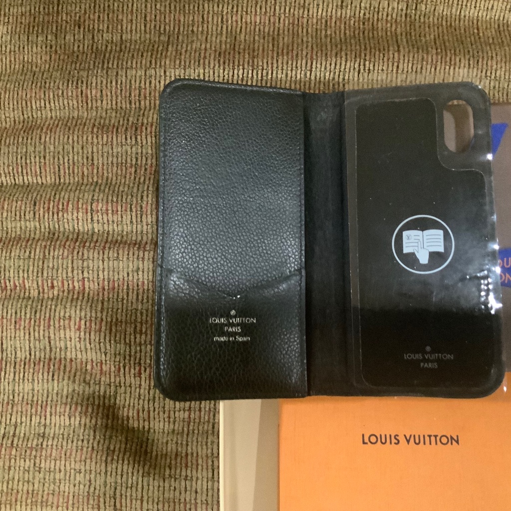 Louis Vuitton Cell Phones & Accessories | Louis Vuitton Xs Cell Phone Folio Case | Color: Black | Size: Os