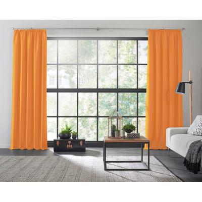 Vorhang WIRTH "Dim out", orange, B:142cm H:385cm, Polyester, Gardinen, nach Maß Image