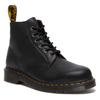 Schnürboots DR. MARTENS "101", Damen, Gr. 48, schwarz, Leder, casual, Schuhe, Stiefel, Boots mit Blockabsatz