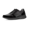 Sneaker GABOR ROLLINGSOFT, Herren, Gr. 8 (42), schwarz, Nappaleder, Veloursleder, unifarben, casual, Schuhe, Komfortschuh, Schnürschuh, Halbschuh im Materialmix, G-Weite