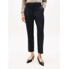 Anzughose TOMMY HILFIGER "TIMELESS WOOL SLIM STRT PANT", Damen, Gr. 40, N-Gr, schwarz, Web, Obermaterial: 54% Polyester, 44% Wolle, 2% Elasthan, unifarben, casual, slim fit knöchellang, Hosen, mit Wolle