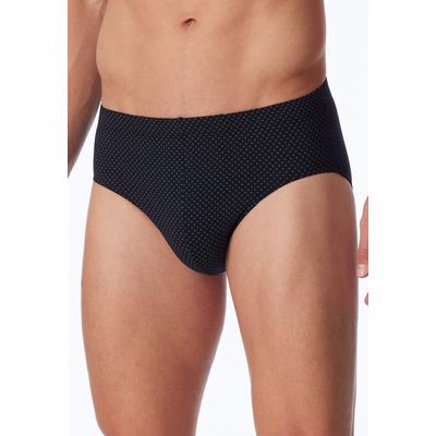 Minislip SCHIESSER "Cotton Casual", Herren, Gr. 8, 000, schwarz, Single Jersey, Obermaterial: 95% Baumwolle, 5% Elasthan, körpernah, Unterhosen, ohne Eingriff, gemustert Image