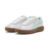 Sneaker PUMA "PUMA Club Klassika Sneakers Damen", Gr. 37.5, weiß mint melt vapor gray grün, Obermaterial: Textil, Kuhleder, Synthetik; Futter: Textil, Synthetik; Innensohle: Textil; Laufsohle: Gummi, Schuhe