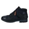 Winterboots BUGATTI, Herren, Gr. 45, schwarz, Lederimitat, casual, Schuhe, Boots, Schnürboots, Workerboots mit Innenreißverschluss