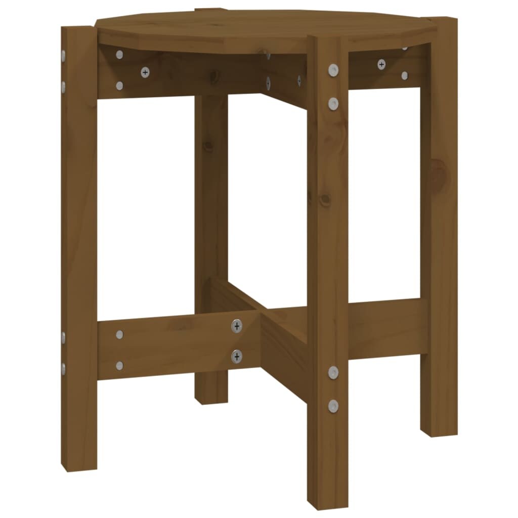 vidaXL Couchtisch Honigbraun Ø 42,5x45 cm Massivholz Kiefer Image
