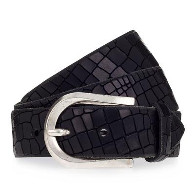 b.belt Gürtel Leder 85 cm Schwarz Herren Image