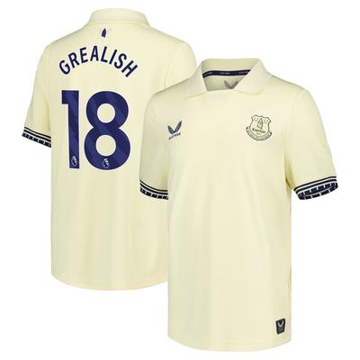 Everton Castore Auswärtstrikot 2025-26 – Kinder mit Aufdruck Grealish 18 Image