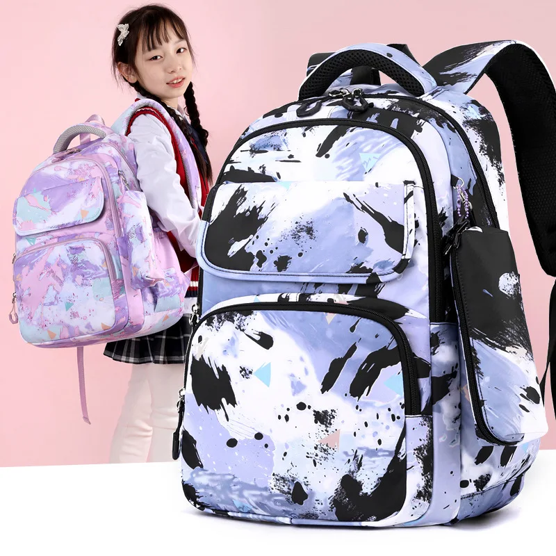 Sacs d'école pour filles, ensembles de 3 pièces, sacs à dos pour enfants de la école primaire, sac à livres pour élèves de la 3e année avec sac à déjeuner crayon de 8 à 10 ans