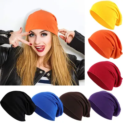 Sommer Baumwolle Slouchy Beanie Hip-Hop Soft Running Zwerg Hüte Entbindung Chemo Caps für Frauen Männer Ski Baggy Beanies Skullies