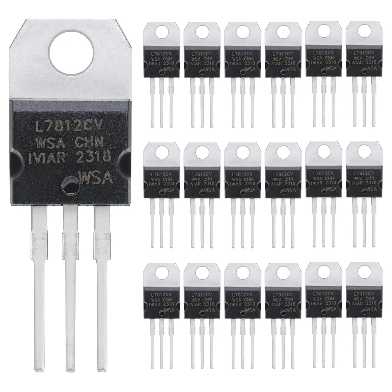 10/20/30PCS LM7805 L7805 7805 L7812CV 7812 Spannungsregler IC ICs 5V 1,5A LDO REG TO-220 Image