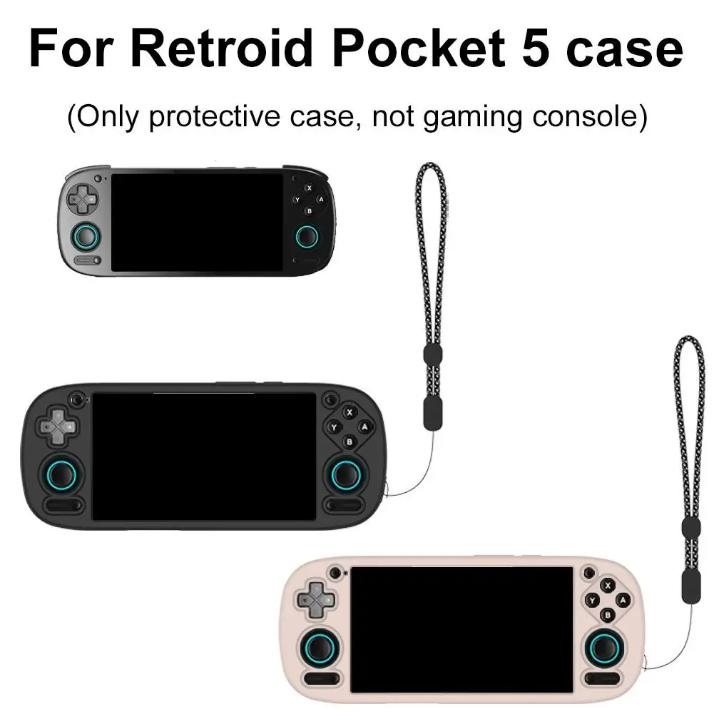 Für Retroid Pocket 5 Fall Silikon Schutzhülle Für RP5 Handheld Konsole Anti-Slip Schutzhülle Einfarbig Image