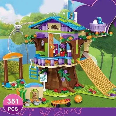 Moderne Baumhaus Klassische Stadt Villa Wohnung Moc Set 41335 Modell Freund DIY Bausteine Ziegel Montieren Spielzeug Geschenk Für kind Image