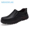 MIXIDELAI Große Größe 38-48 Herren Kleid Italienische Leder Schuhe Luxus Marke Herren Loafer Echtes Leder Formale Loafer Mokassins männer