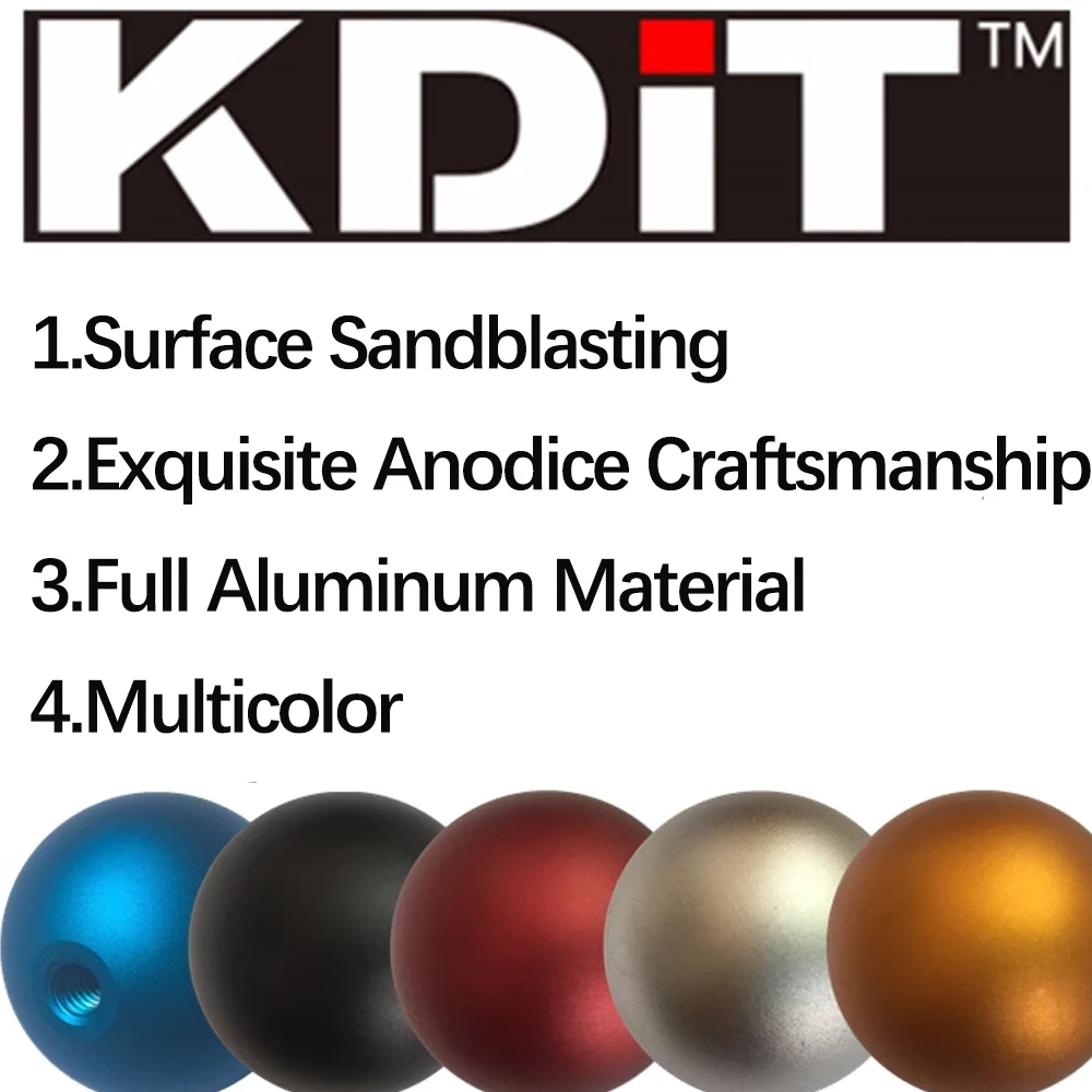 KDIT Runde Kugel für Arcade, Sanwa, ZIPPY Joystick, Sandstrahlanode, Kampfmodifikation aus Aluminiumlegierung, PS4-Spiele Image