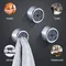 Creative Traceless Small Hook with A Cross Shaped Spiral Shape Dishcloth Clip Kitchen Household Gloves Hook Towel Rack