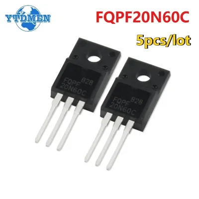 5PCS 20N60 Mosfet FQPF20N60C FQPF20N60 600V 20A TO-220 Transistoren Kit Image