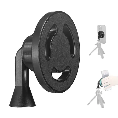 Magnetic Phone Tripod Mount Adapter with 1/4"-20 Hole for MagSafe for iPhone 15 14 13 12 Plus Pro Max Magsafe Case, Selfie Stick