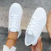 Frauen Freizeit schuhe neue Frühling und Herbst Frau Mode weiße Turnschuhe atmungsaktive Schnürschuhe Damen Turnschuhe Größe 35-42