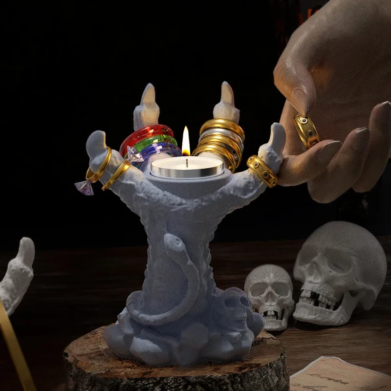 Drachenklaue Form Silikon Harz Form für DIY Halloween Kerzenhalter Wachs Gips Polymer Clay DIY Schmuck Lagerung Halten Form ﻿ Image