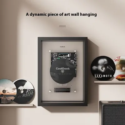 Coolgeek M1 Music Frame CD Bluetooth CD Player Dynamic Art Hanging Picture CD Player Creative Decorative Photo Frame