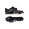 Cox Damen Halbschuh, Gr. 39, schwarz, Leder