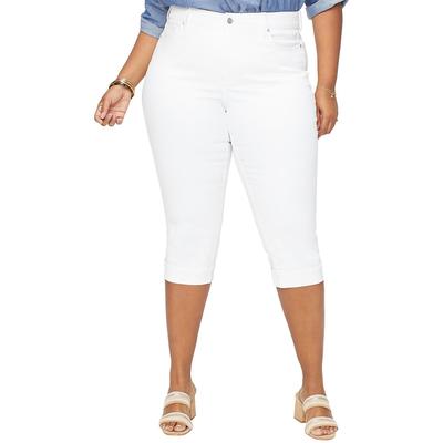 NYDJ Nydj Plus Marilyn Optic White Crop Jean