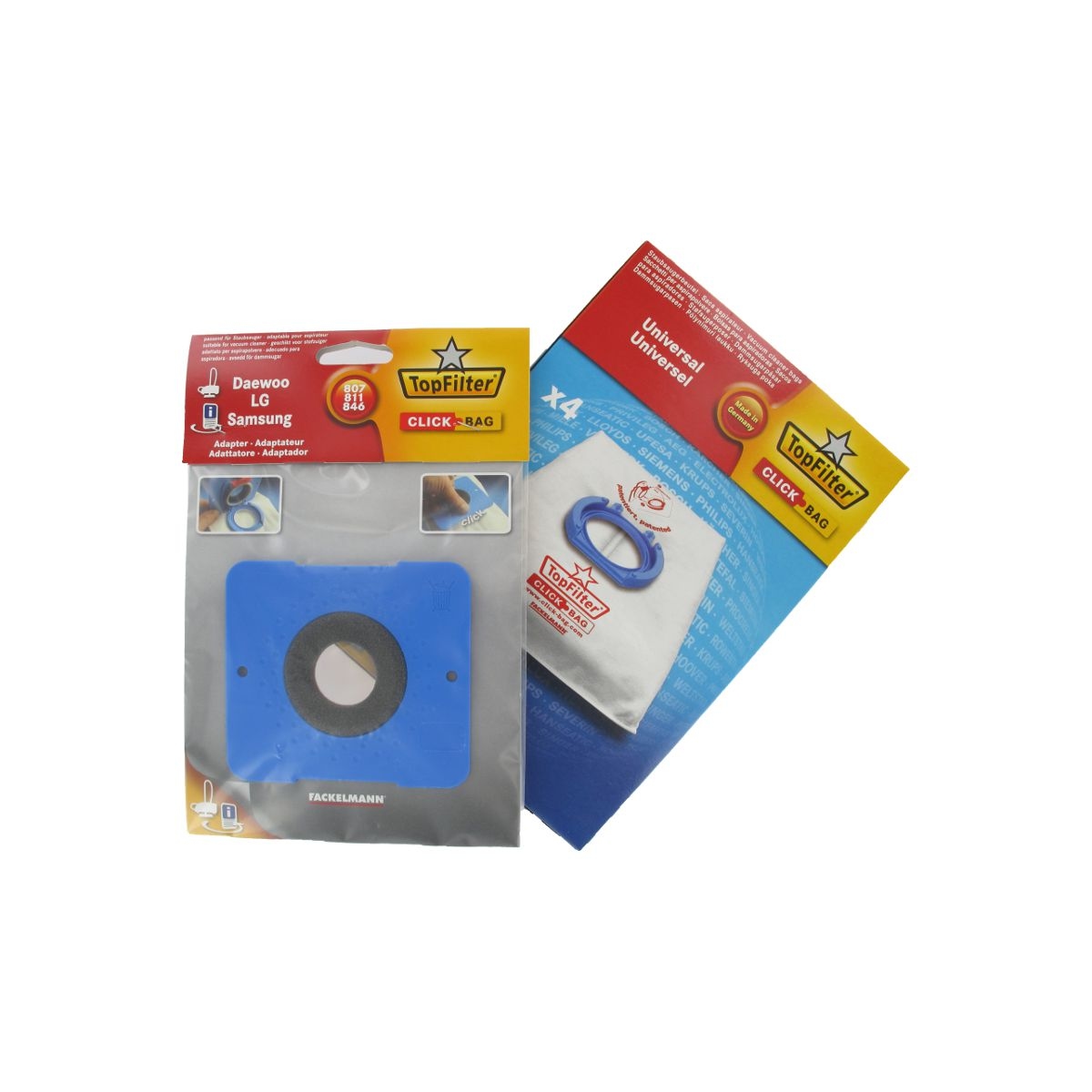 Top Filter Click Bag Adapter für AEG 480 und Samsung 807/811/846 Staubsauger Image