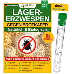 Green Guardia Lagererzwespen gegen Brotkäfer, Reiskäfer & Co. - 6 Image
