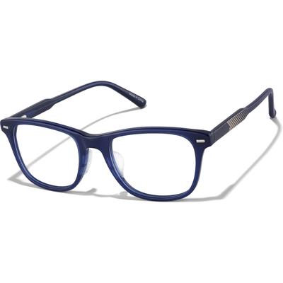 Zenni Kids Square Glasses Blue Plastic Full Rim Frame