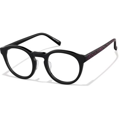Zenni Kids Round Glasses Black Plastic Full Rim Frame