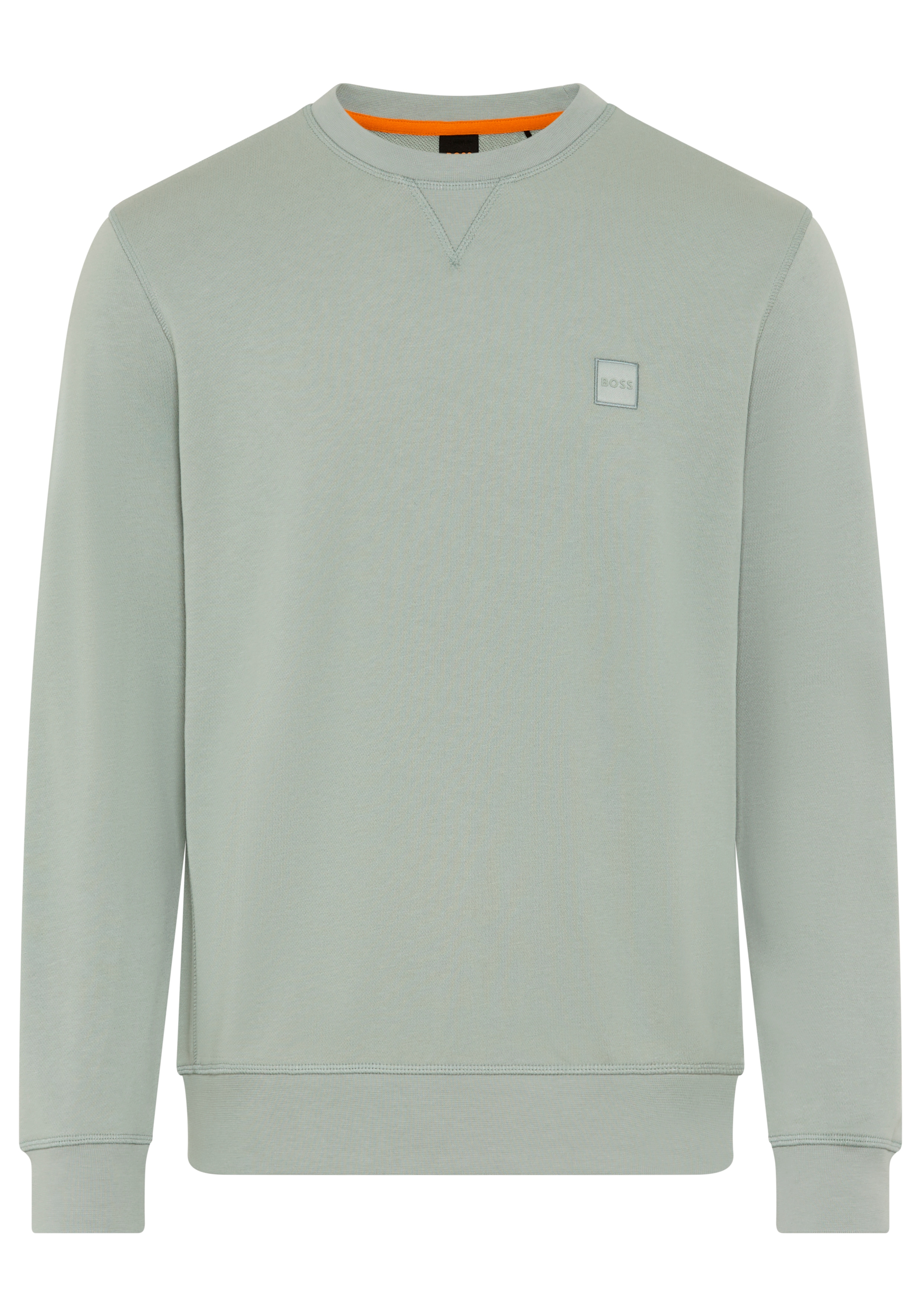 Sweatshirt BOSS ORANGE "Westart", Herren, Gr. S, open grün351, Sweatware, Obermaterial: 100% Baumwolle, regular fit normal, Rundhals, eingesetzt Bündchen, Sweatshirts, mit BOSS Logopatch Image
