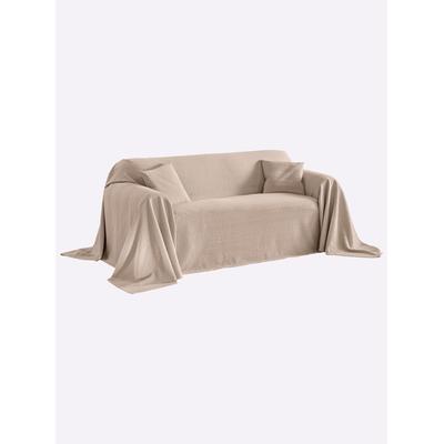 Tagesdecke PEREIRA DA CHUNA Gr. 2, beige, B:250cm L:190cm, 100% Baumwolle, Tagesdecken Image