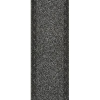 Läufer ANDIAMO "Luan", grau (anthrazit), B:66cm H:7mm L:400cm, Obermaterial: 100% Polypropylen, Teppiche, Schmutzfangläufer, meliert, mit Bordüre, für den Eingangsbereich Image