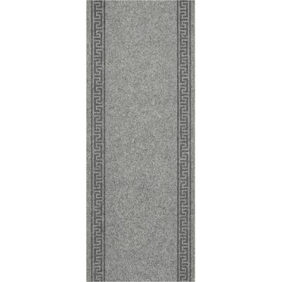 Läufer ANDIAMO "Luan", grau, B:80cm H:7mm L:500cm, Obermaterial: 100% Polypropylen, Teppiche, Schmutzfangläufer, meliert, mit Bordüre, für den Eingangsbereich Image