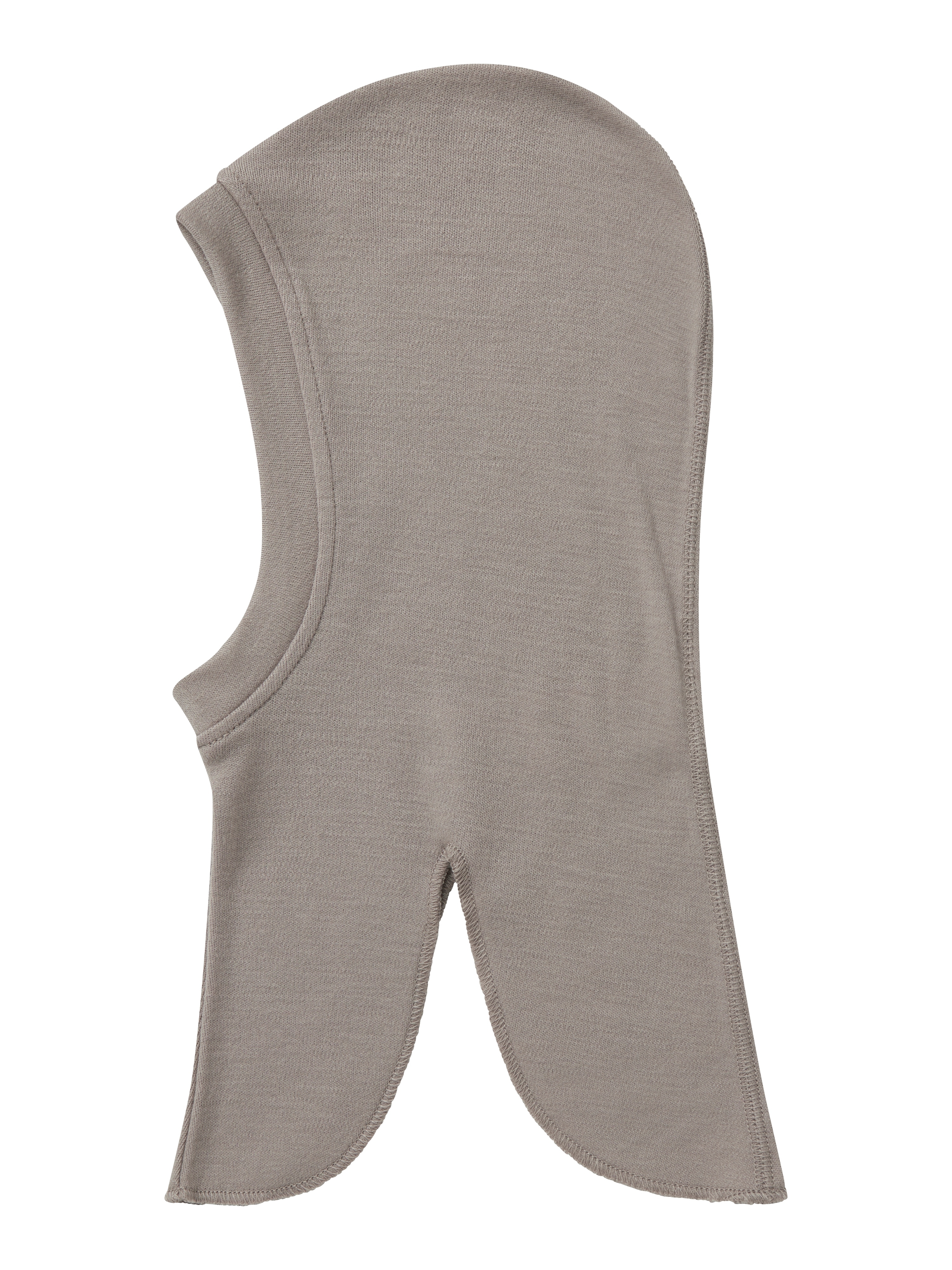 Schlupfmütze NAME IT "NMNWILLIT WOOL BALACLAVA NOOS", Damen, Gr. 50/51, grau (satellite), Strick, Wolle, unifarben, casual, Mützen, aus reiner Merinowolle Image