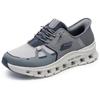 Slip-On Sneaker SKECHERS "GLIDE-STEP PRO", Herren, Gr. 45, grau, Textil, sportlich, Schuhe, Laufschuh, Trainingsschuh mit flexibler Traktionslaufsohle