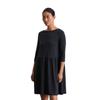 Jerseykleid MARC O'POLO "aus TENCEL™ Modal", Damen, Gr. XXS, Normalgrößen, blau (deep night blau), Obermaterial: 48% Modal, 48% Baumwolle, 4% Elasthan; Futter: 100% Nicht verfügbar, unifarben, regular fit knielang, U-Boot-Ausschnitt, 3/4-Ärmel, Kleider