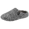 Pantoffel VERBENAS "York Borrego Wash", Damen, Gr. 41, grau (grau meliert), Textil, casual, Schuhe, Clog, Homeslipper, Hausschuh mit Label