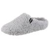 Pantoffel VERBENAS "York Damara", Damen, Gr. 41, grau (hellgrau), Textil, casual, Schuhe, Homeslipper, Clog, Schlappen, Hausschuh in kuscheliger Optik