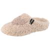 Pantoffel VERBENAS "York Curly", Damen, Gr. 39, beige (beige, taupe), Textil, casual, Schuhe, Homeslipper, Hausschuh, Wohlfühlschuh mit Label