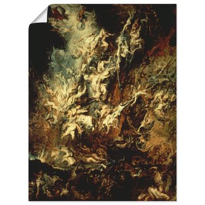 Kunstdruck ARTLAND "Höllensturz der Verdammten I", beige (farbe bild(er): naturfarbe), B:60cm H:80cm T:0,1cm, Papier, Bilder, als Leinwandbild, Poster, Wandaufkleber in verschied. Größen Image
