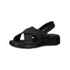 Riemchensandale LEGERO "Legero Sandalen Nappaleder", Damen, Gr. 38, schwarz, Nappaleder, casual, Schuhe