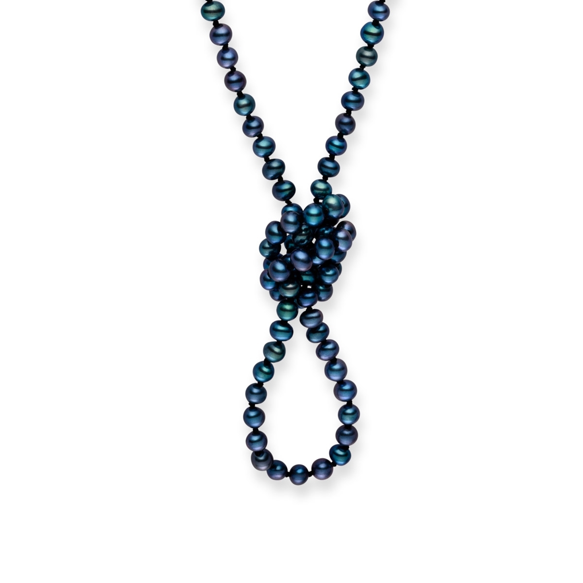 Lulu & Jane Womens Luluandjane Female Fresh Water Cultured Pearl(s) Necklace - Blue - One Size | Lulu & Jane Sale | Discount Designer Brands