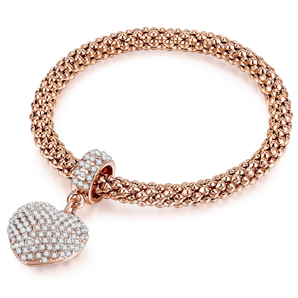 Lulu & Jane Womens Luluandjane Female Metal (alloy) Bracelet - Rose Gold - One Size | Lulu & Jane Sale | Discount Designer Brands