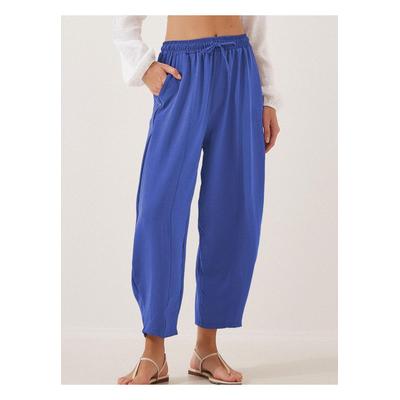 Damen Große Größen Kordelzug Zugehörige Cropped Jogginghosen Plus Size Image